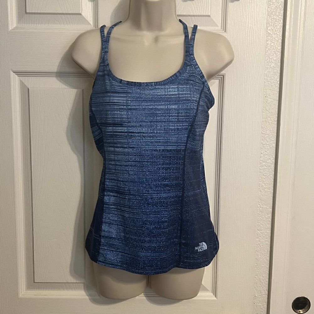 The North Face Athletic Blue Tank Top Size M